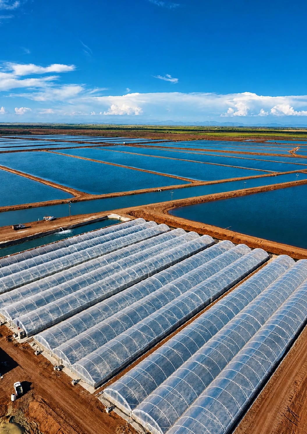 Amanecer Acuícola shrimp farm in Angostura, Sinaloa